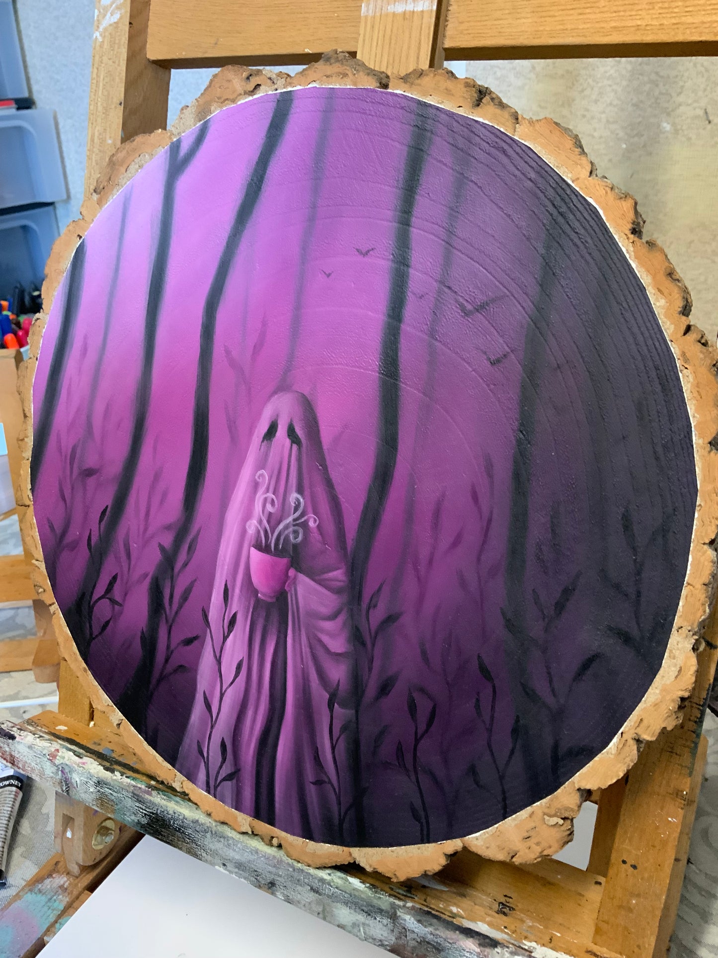 ‘Monday mournings’ original oil painting