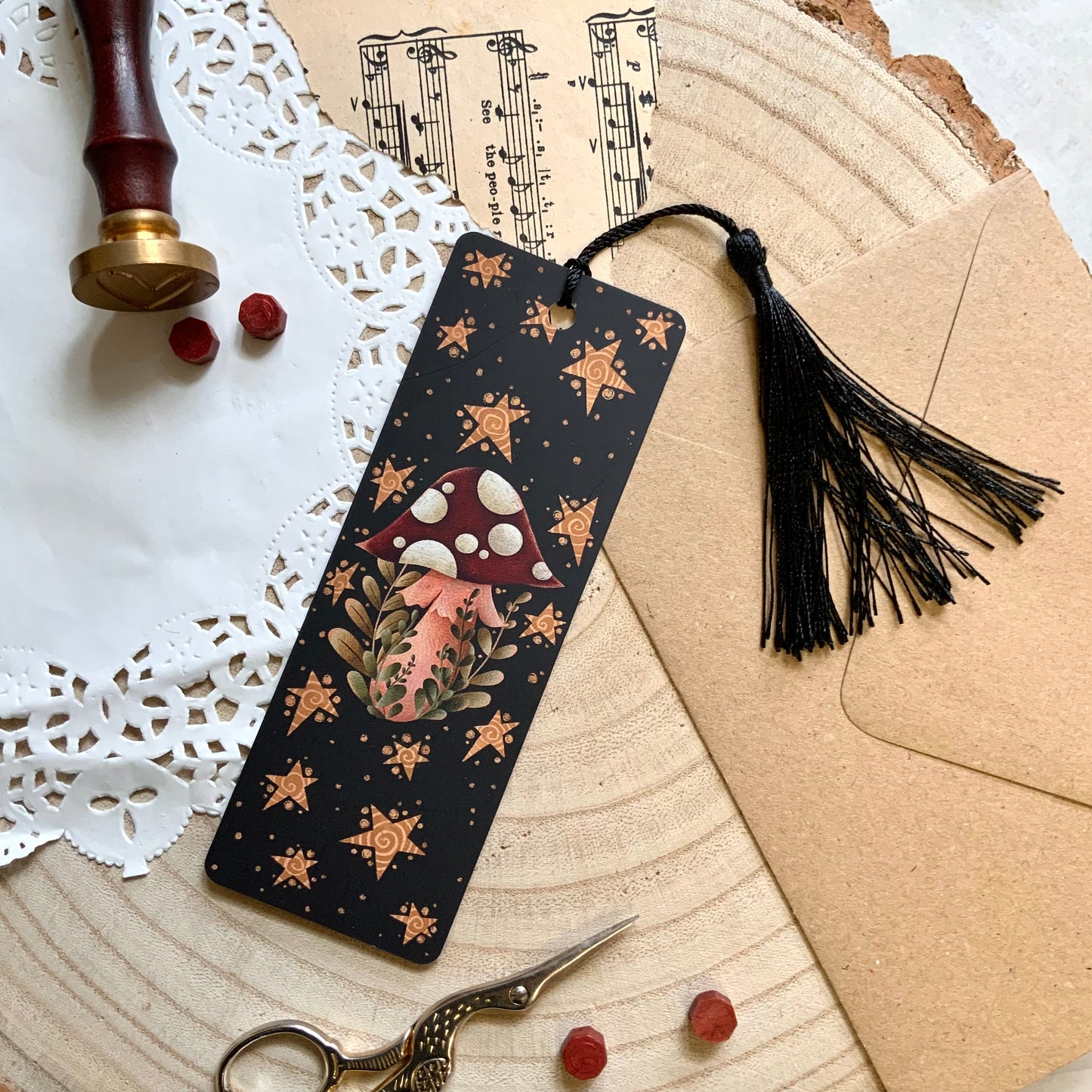 Magic mushroom bookmark