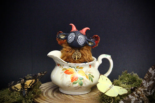 OakWorm the Moth Teacup Critter