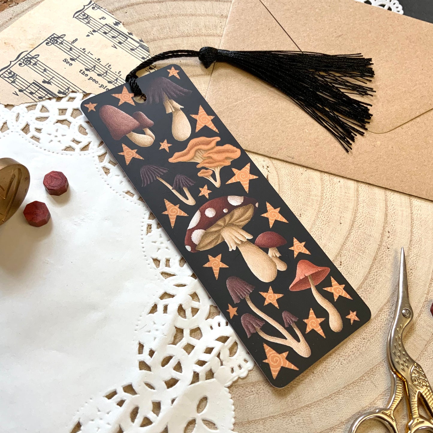 Magical mushrooms bookmark