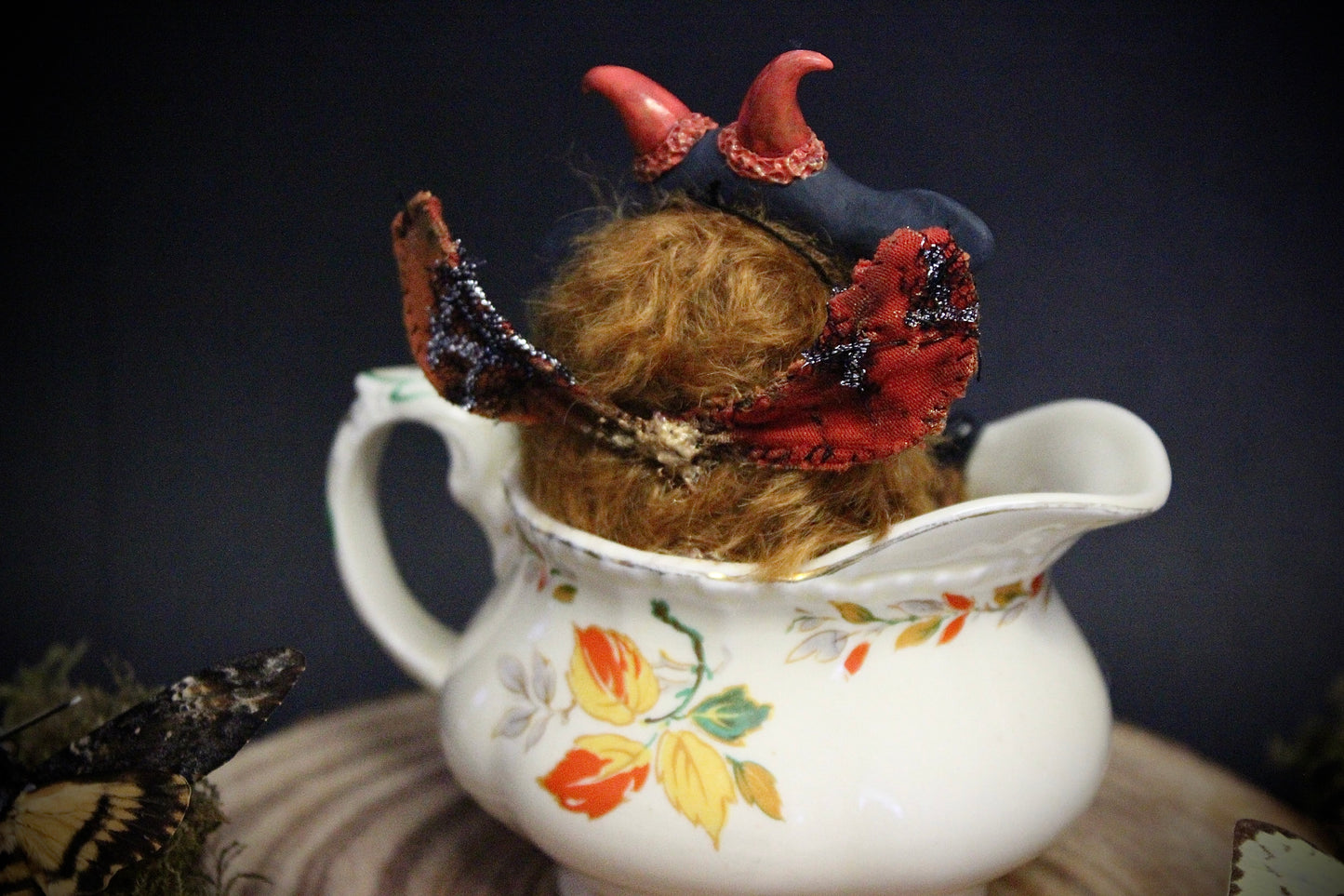 OakWorm the Moth Teacup Critter