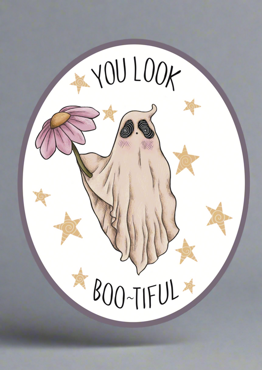 SPARKLE ‘YOU LOOK BOO~TIFUL’ : VINYL STICKER