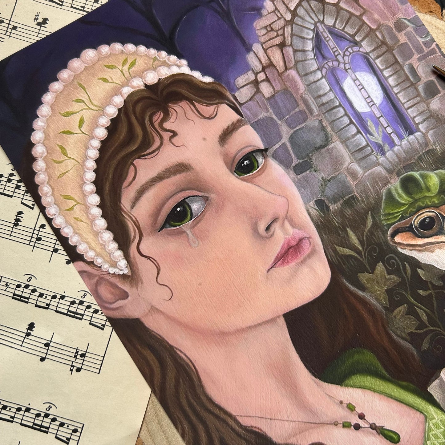 ‘PRINCESS AND THE FROG’ OIL PAINTING FINE ART PRINT