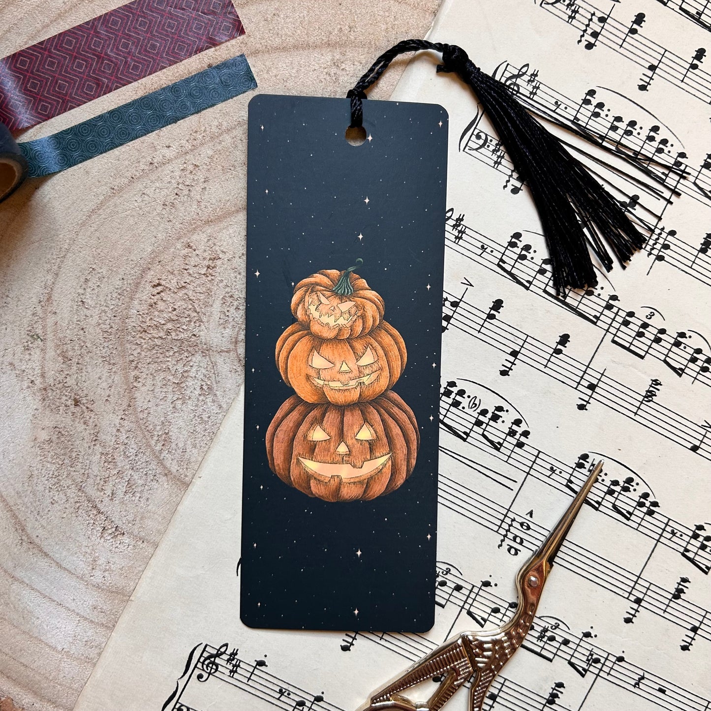 STACK ‘O’ PUMPKINS BOOKMARK