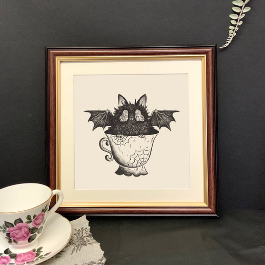 Bat In A Teacup Art Print