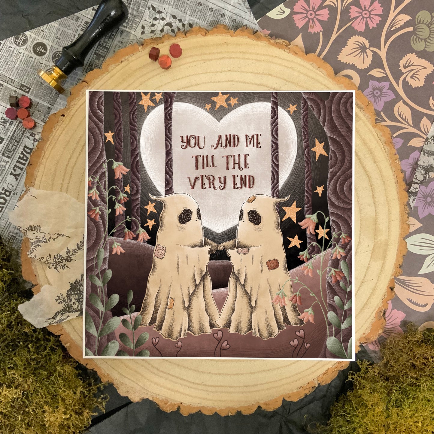 ‘Till the very end’ spooky art print