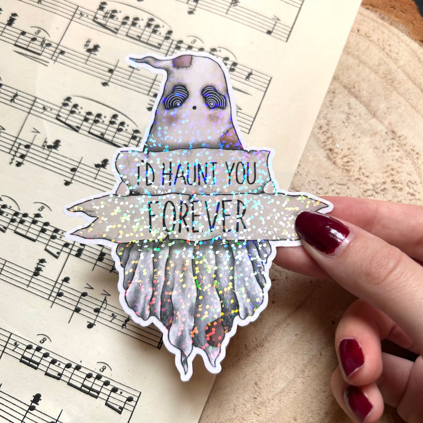 HAUNT YOU FOREVER: SPARKLE STICKER