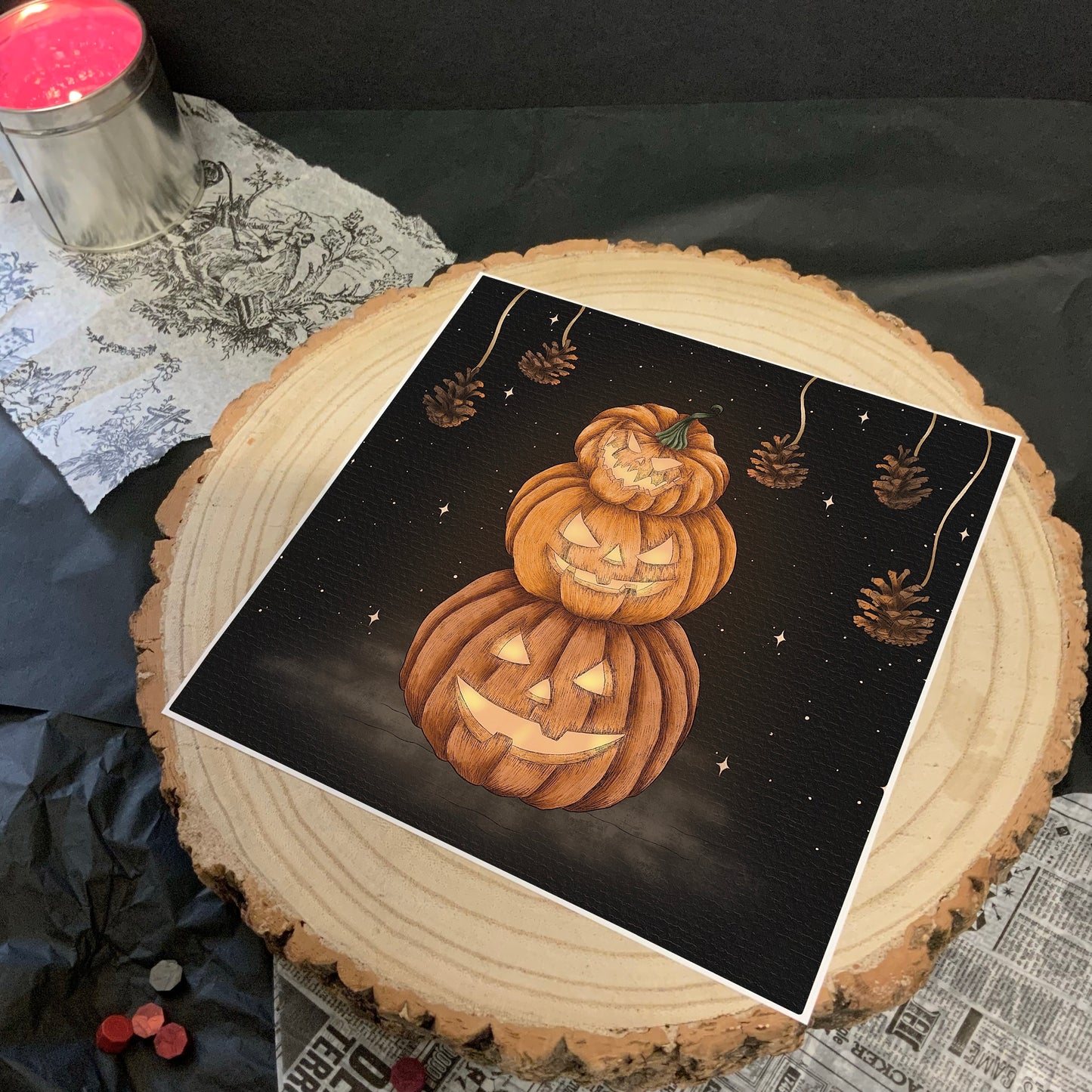 The Three Pumpkins Art Print