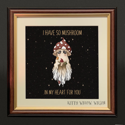 ‘MUSHROOM HEART’ ART PRINT
