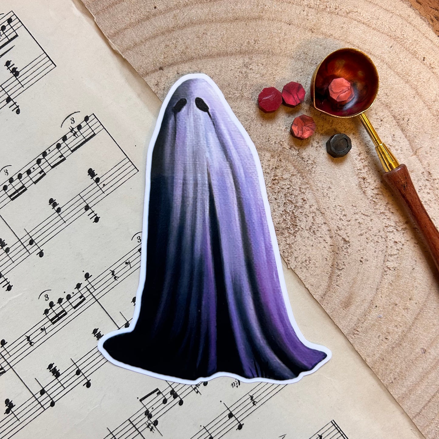 GLOSSY BURT GHOST: VINYL STICKER