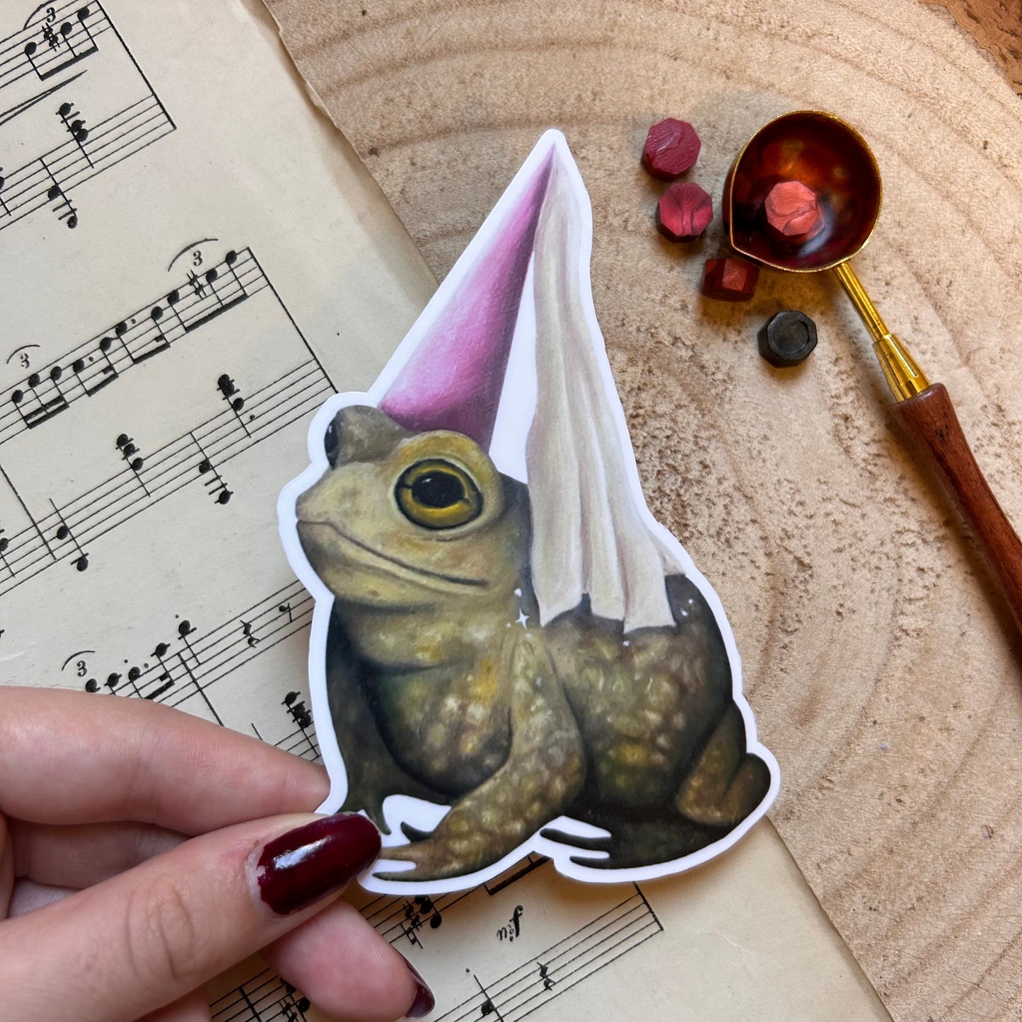 MATTE PRINCESS FROG: VINYL STICKER