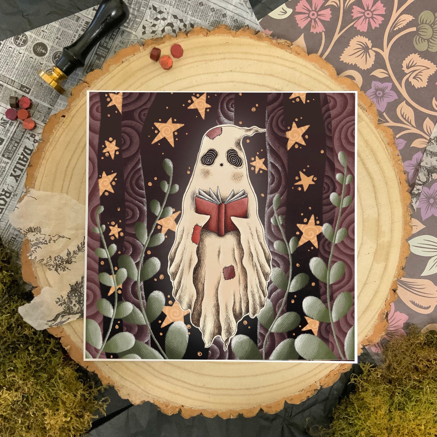 Magical storybook ghost art print