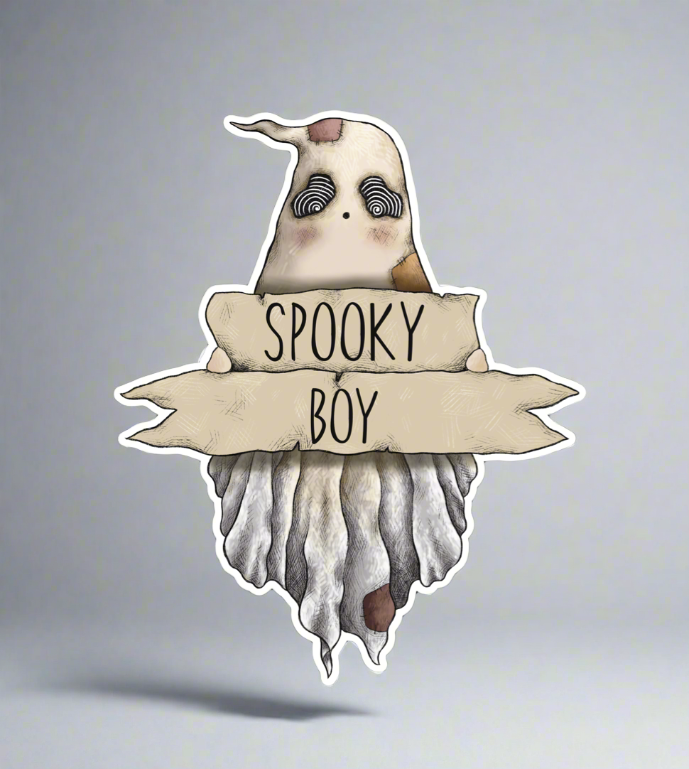 SPARKLE ‘SPOOKY BOY’: VINYL STICKER