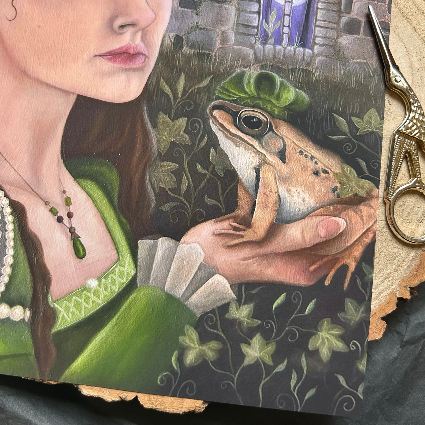 ‘PRINCESS AND THE FROG’ OIL PAINTING FINE ART PRINT