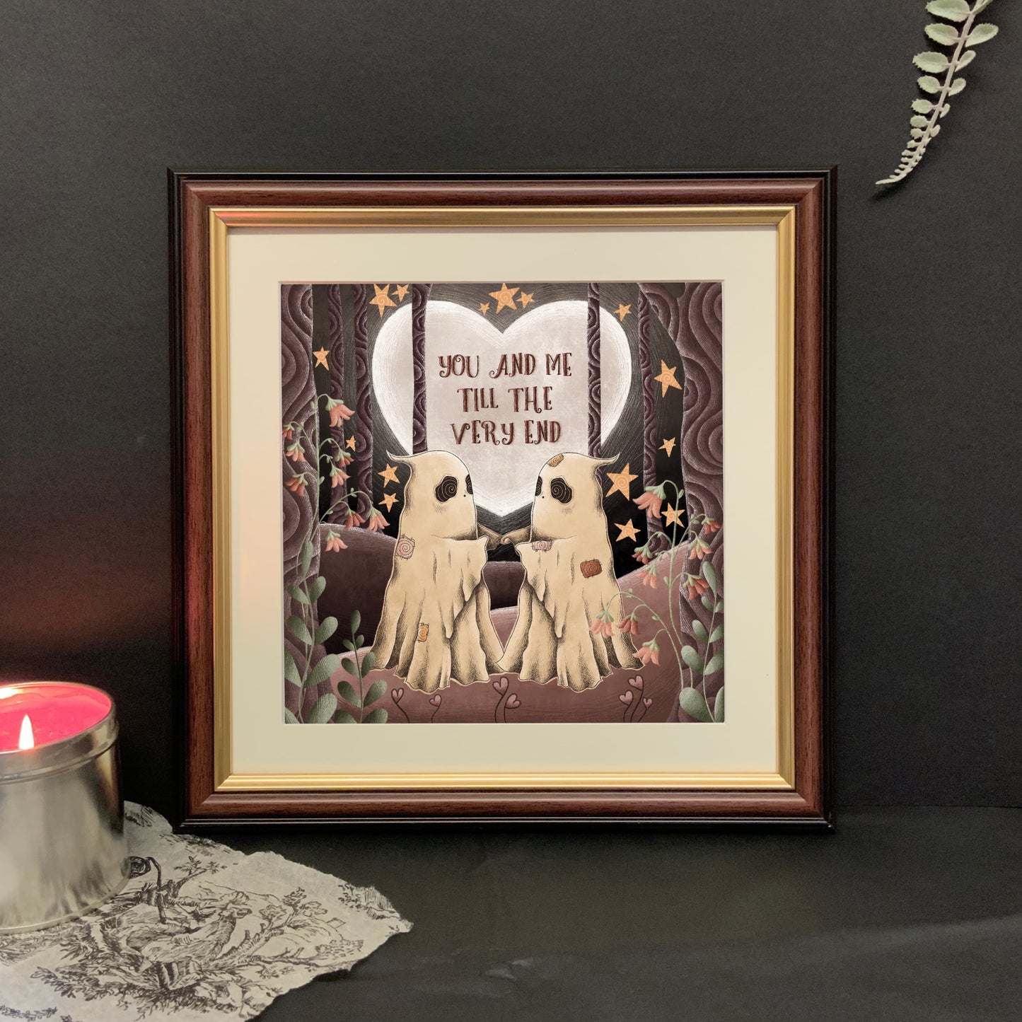 ‘Till the very end’ spooky art print