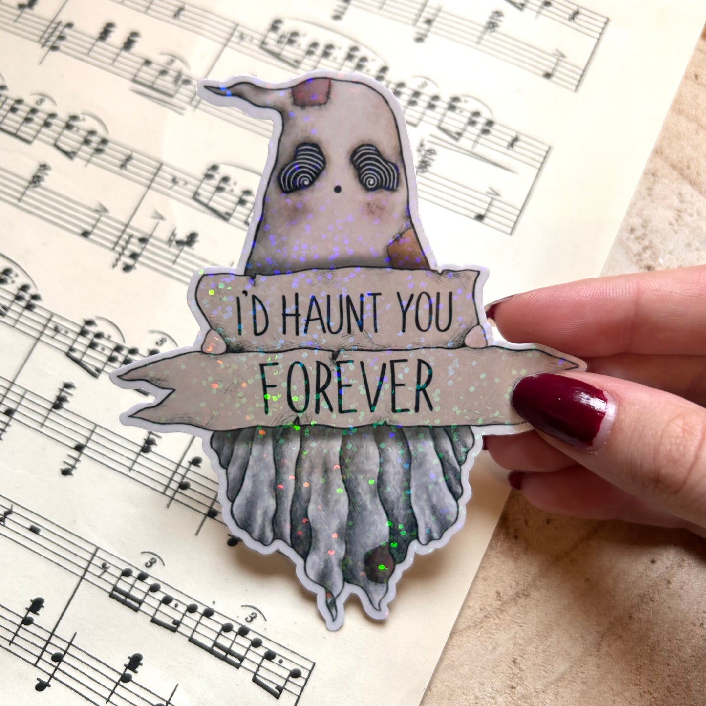 HAUNT YOU FOREVER: SPARKLE STICKER