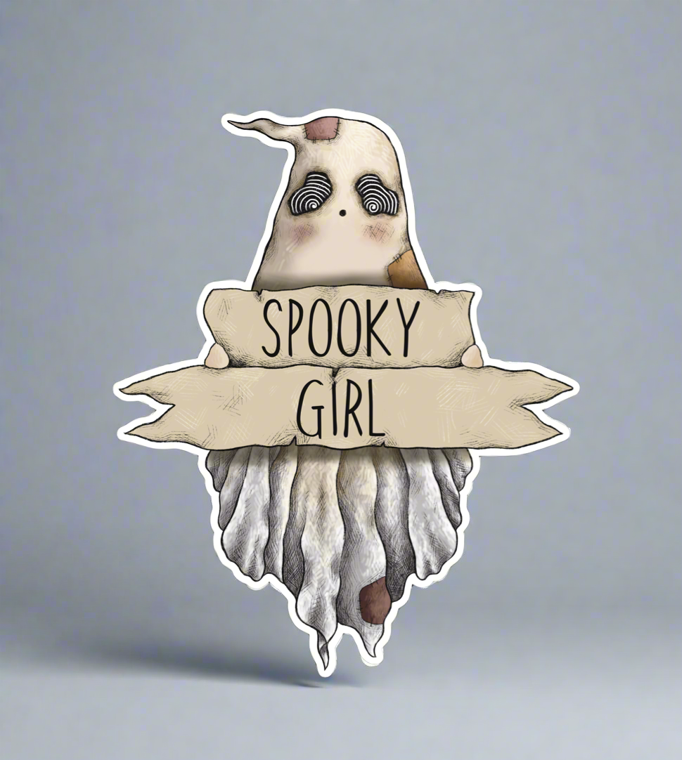 SPARKLE ‘SPOOKY GIRL’ : VINYL STICKER