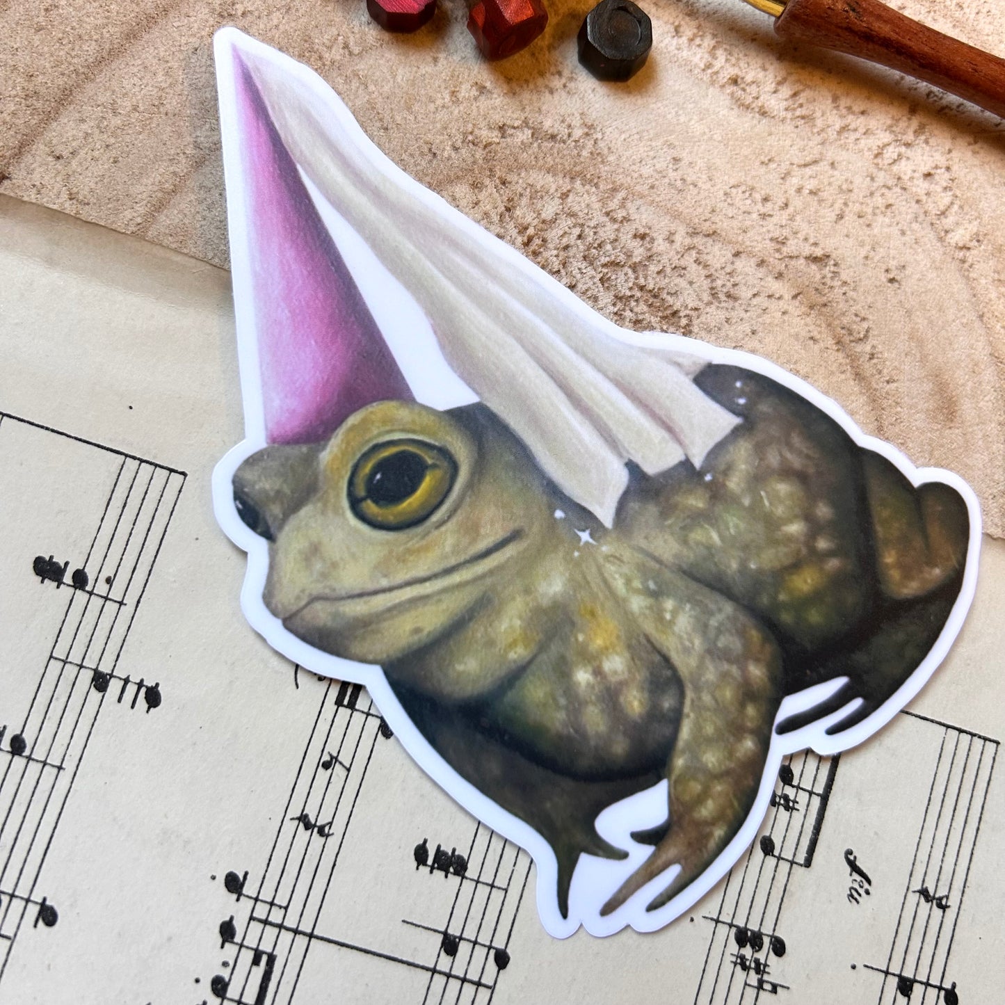 MATTE PRINCESS FROG: VINYL STICKER