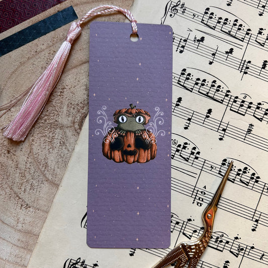 PUMPKIN FROG BOOKMARK