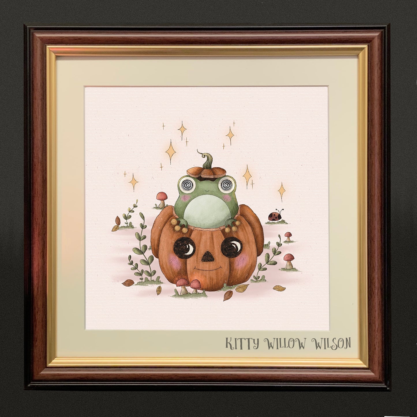 "PUMPKIN FROGGY" ART PRINT