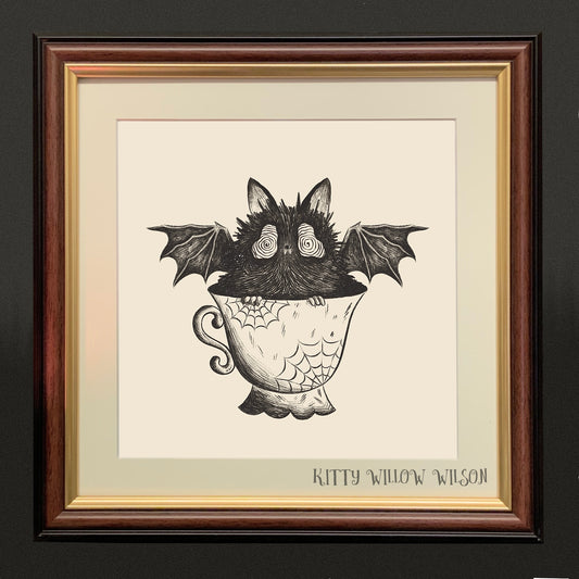 ‘BAT IN A TEACUP" ART PRINT