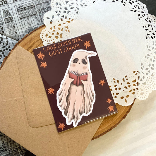 Large storybook ghost sticker