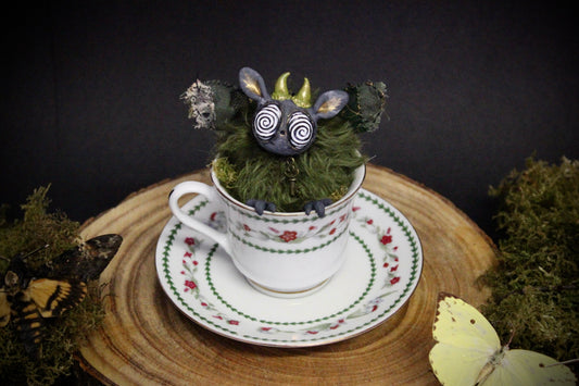 Pluto Sphinx the Moth Teacup Critter
