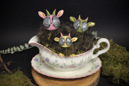 The KeyMoss Family Teacup Critters